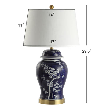Gracie 29.5" Ginger Jar Ceramic/Metal LED Table Lamp - JONATHAN Y
